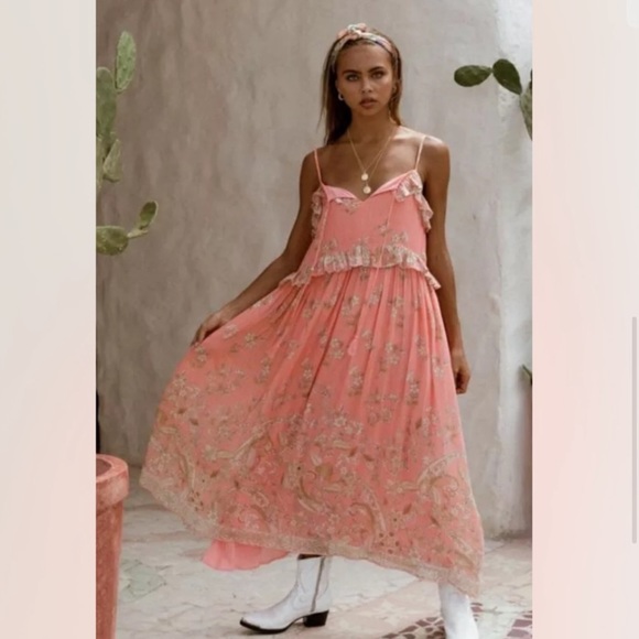 Spell Hendrix Boho Strappy Gown - Picture 3 of 16